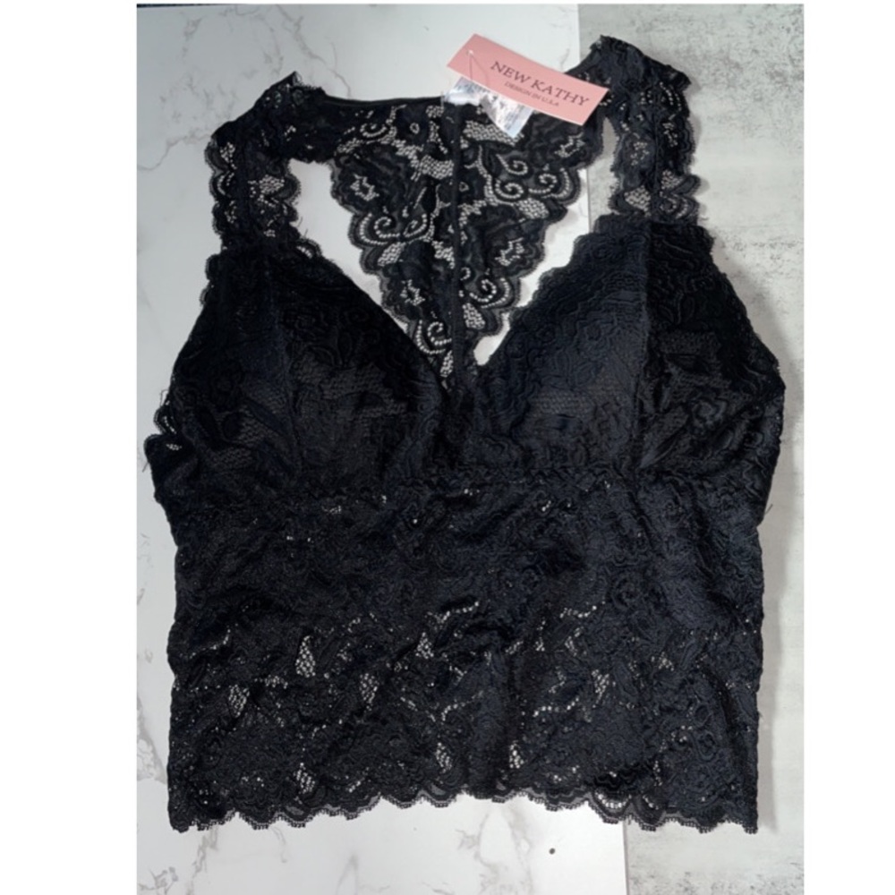NWT New Kathy Black Bralette